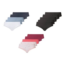 esmara Damen Hipster, 5er Set, mit Baumwolle