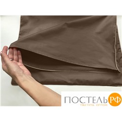 113310102-сгL06 Наволочка Primavelle 70х70 сатин Luxe с клапаном какао