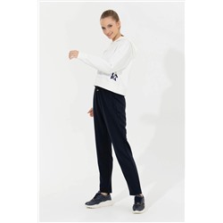 Kadın Ekru Kapüşonlu Sweatshirt
