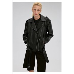MaviSuni Deri Siyah Biker Ceket 1110326-900