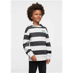 Sudadera rayas capucha -  Niño | MANGO OUTLET España