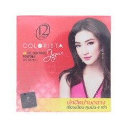 Компактная пудра для жирной кожи Colorista SPF30 PA++ (оттенок - бежевый) 9гр / 12 Plus Colorista Japan 4X C2 SPF30 PA++ Oil Control Powder 9g