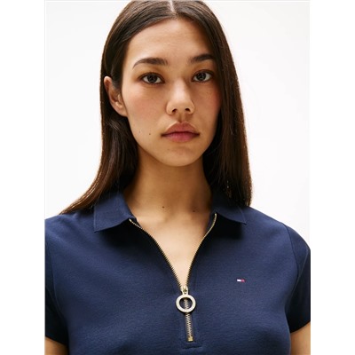 Zip Polo Dress