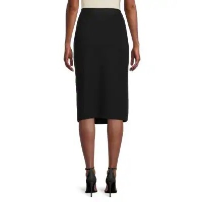 Karl Lagerfeld Paris Logoband Midi Skirt