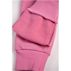 Теплые брюки из футера трехнитки с начесом для девочки Bonito