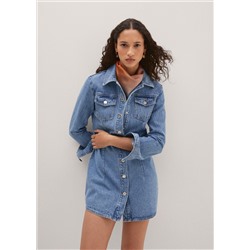 Vestido vaquero bolsillos