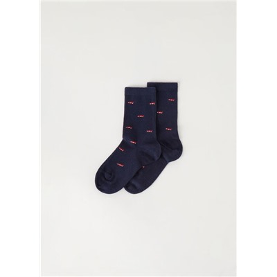 Kurze Socken mit Automotiv für Kinder