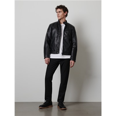 Bikerjacke mit Stehkragen