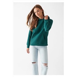 Mavi Kapüşonlu Yeşil Basic Sweatshirt 167299-71932