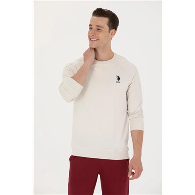Erkek Taş Basic Sweatshirt