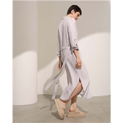 Платье-рубашка BOEA из экологичной конопляной ткани