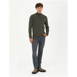Haki Slim Fit Jean Pantolon