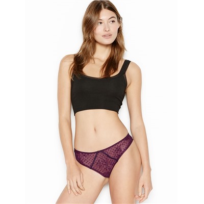LUXE LINGERIE Cutout Tanga Panty