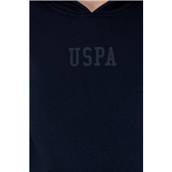 Kadın Lacivert Kapüşonlu Basic Sweatshirt