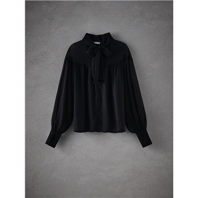 Bluse mit Bindedetail