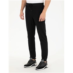 Siyah Slim Fit Eşofman Altı