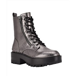 GUESS Women's Fearne Lug Sole Lace Up Bootie