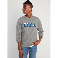 Holiday Graphic Crew-Neck Sweatshirt for Men