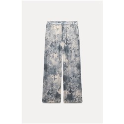 ZW COLLECTION PRINTED STRAIGHT-LEG TROUSERS