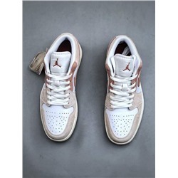 Кроссовки для баскетбола NK AIR JORDA*N 1 low "light bonearchaeo brown" 1 поколения, классические, в стиле ретро,