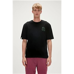 Bad Bear, Re-black Recycle Siyah T-shirt Baskılı Erkek Tişört