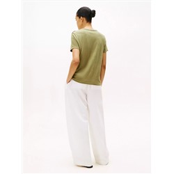 Laurel Crest Logo Slub Cotton T-Shirt