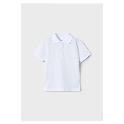 Mayoral, Yazlık Erkek Çocuk Polo Yaka T-shirt - Beyaz