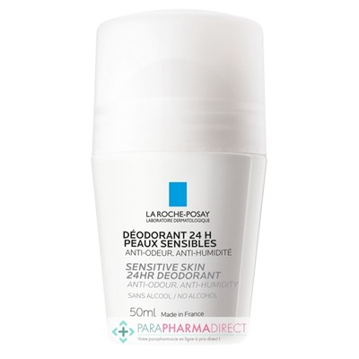 La Roche Posay Déodorant 24H - Peaux Sensibles - Roll-On 50ml