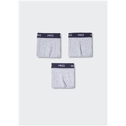 Pack 3 bóxers combinados -  Niño | MANGO OUTLET España