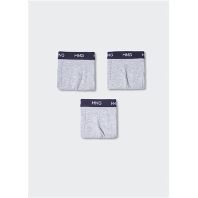 Pack 3 bóxers combinados -  Niño | MANGO OUTLET España