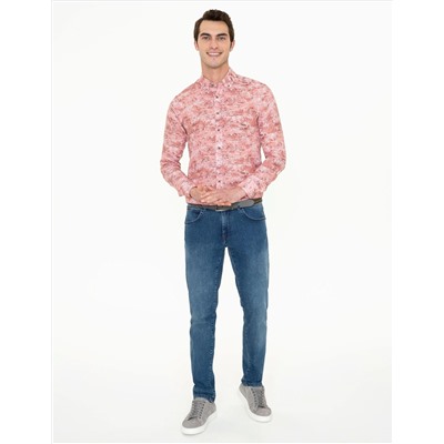 Somon Slim Fit Uzun Kollu Gömlek