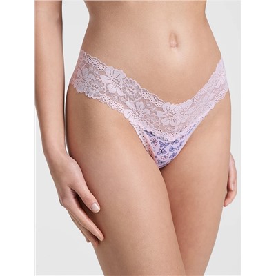Wink Lace-Trim Thong Panty