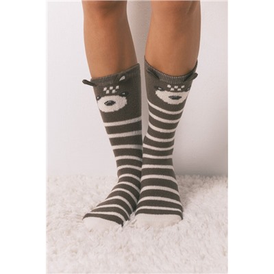 Calcetines largos print oso 3D