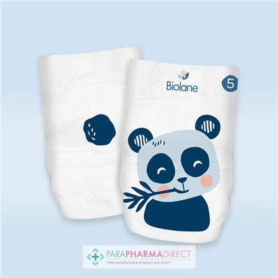 Biolane Couches Naturelles - Taille 5 - 11-25 kg - 40 Couches