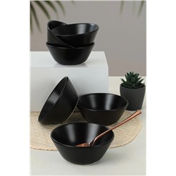 Keramika Mat Siyah Hitit Çorba Kasesi 14 Cm 6 Adet ST042406F956A0000000AKA500