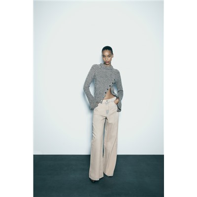 Z1975 PINK OVERDYED PALAZZO JEANS