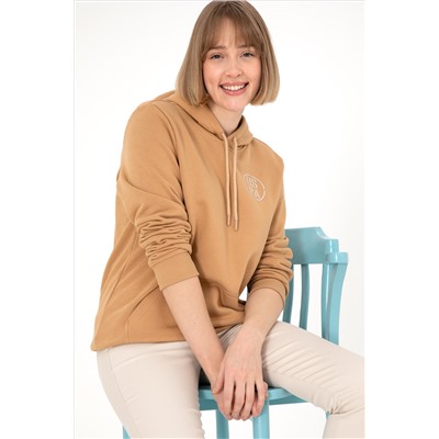 Erkek Camel Sweatshirt
