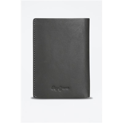Cartera de piel Chief Gris oscuro