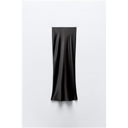 SATIN MIDI SKIRT