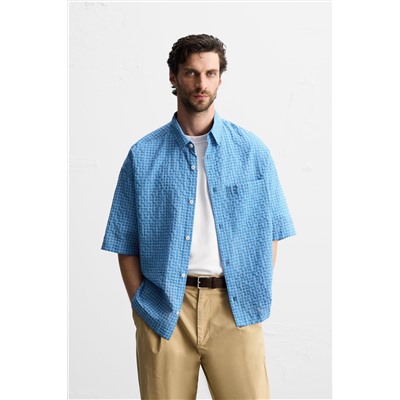 CAMISA CUADROS TEXTURA