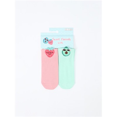PACK DE 2 PARES DE CALCETINES FRUTAS