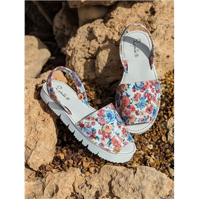 ZAPATOS · 2364-flores-rojo РАСПРОДАЖА 9 евро