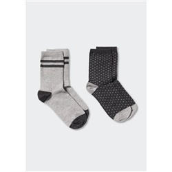Pack 2 calcetines combinados -  Niño | MANGO OUTLET España