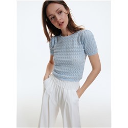 Bluse mit Lochstickerei