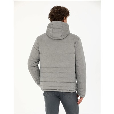 Gri Melanj Slim Fit Mont