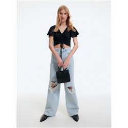 Crop Top aus Jersey