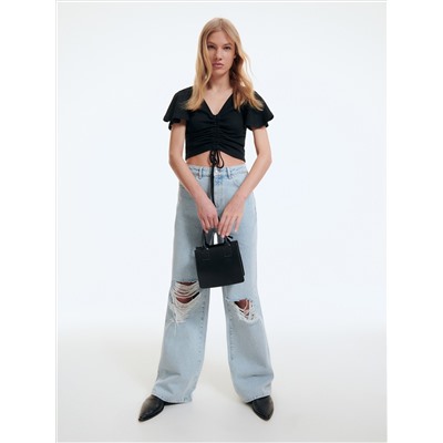 Crop Top aus Jersey