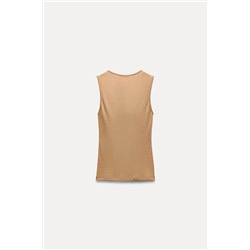 SLEEVELESS RIBBED TOP