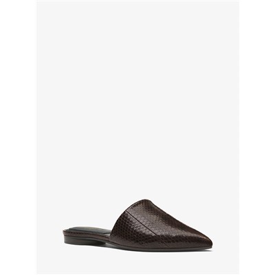 MICHAEL KORS COLLECTION Darla Snakeskin Mule