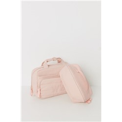 Neceser mediano rubber rosa